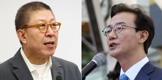 박형준 부산시장 후보와 전재수 부산시장 후보