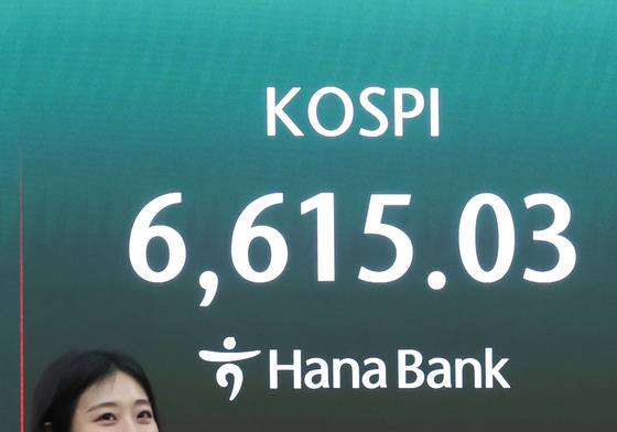 코스피 2%대 급등하며 6600선 돌파 마감