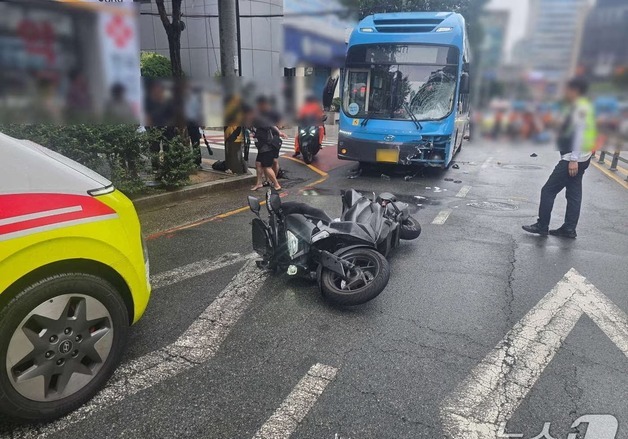 "브레이크 고장 아닌 졸음운전"…작년 서면 버스 사고 운전자 집유