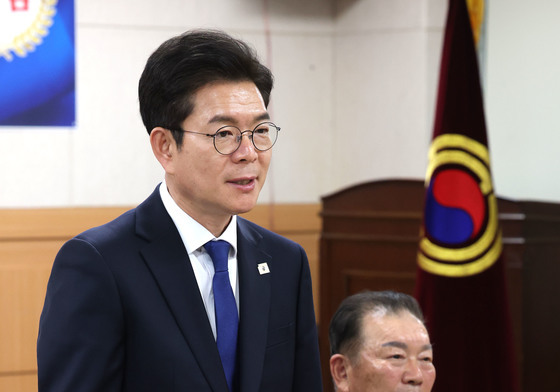 인사말하는 정원오 후보