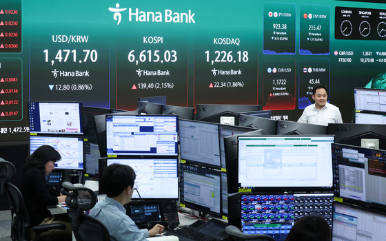 6% 더 오르면 '칠천피'…코스피 6615.03 '최고치 마감'[시황종합]