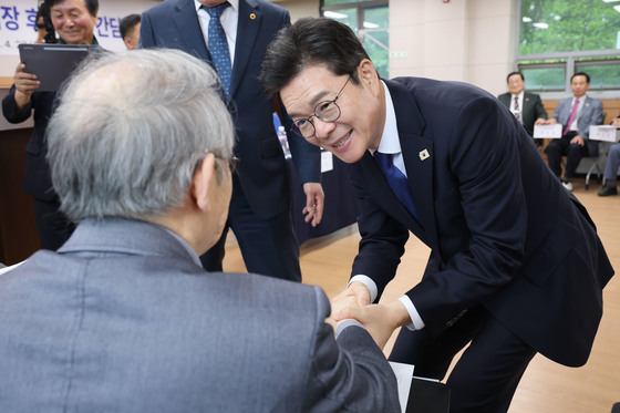 대한노인회 서울시연합회 찾은 정원오 후보