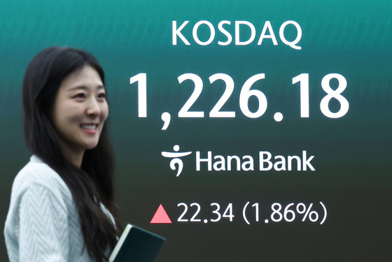 코스닥 1220선 돌파 '상승 마감'