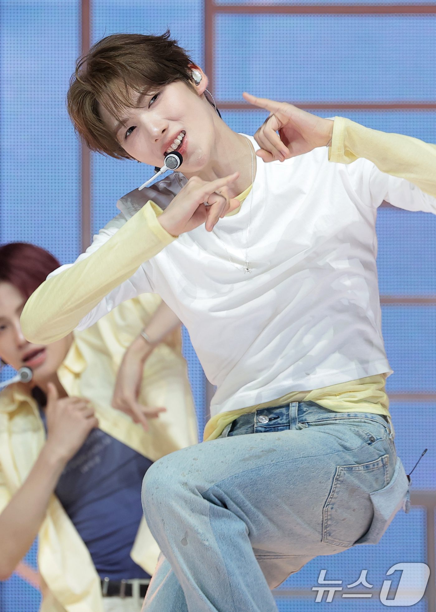 (서울=뉴스1) 권현진 기자 = 그룹 투어스(TWS) 영재가 27일 오후 서울 광진구 예스24라이브홀에서 가진 미니 5집 ‘노 트레지디(NO TRAGEDY)’ 발매 기념 쇼케이스에 …