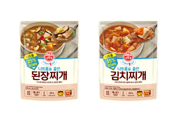 "나트륨 최대 35% 낮췄다"…오뚜기, 저염 된장찌개·김치찌개 출시