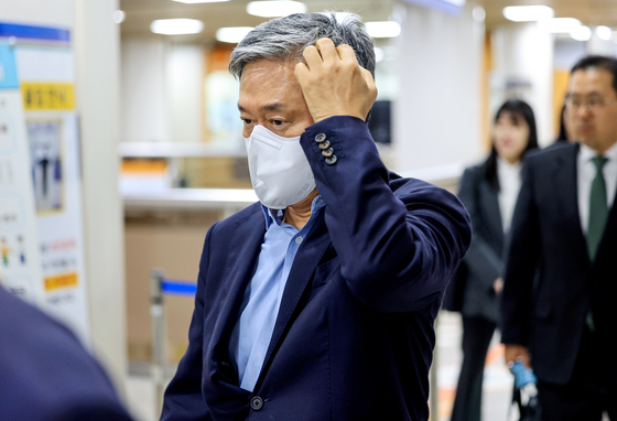 항소심 5차공판 출석하는 김성수 전 카카오엔터 대표