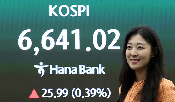 코스피 6641 마감…이틀 연속 사상 최고 경신