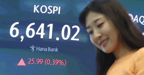 코스피, 6641 마감…이틀 연속 최고치 경신