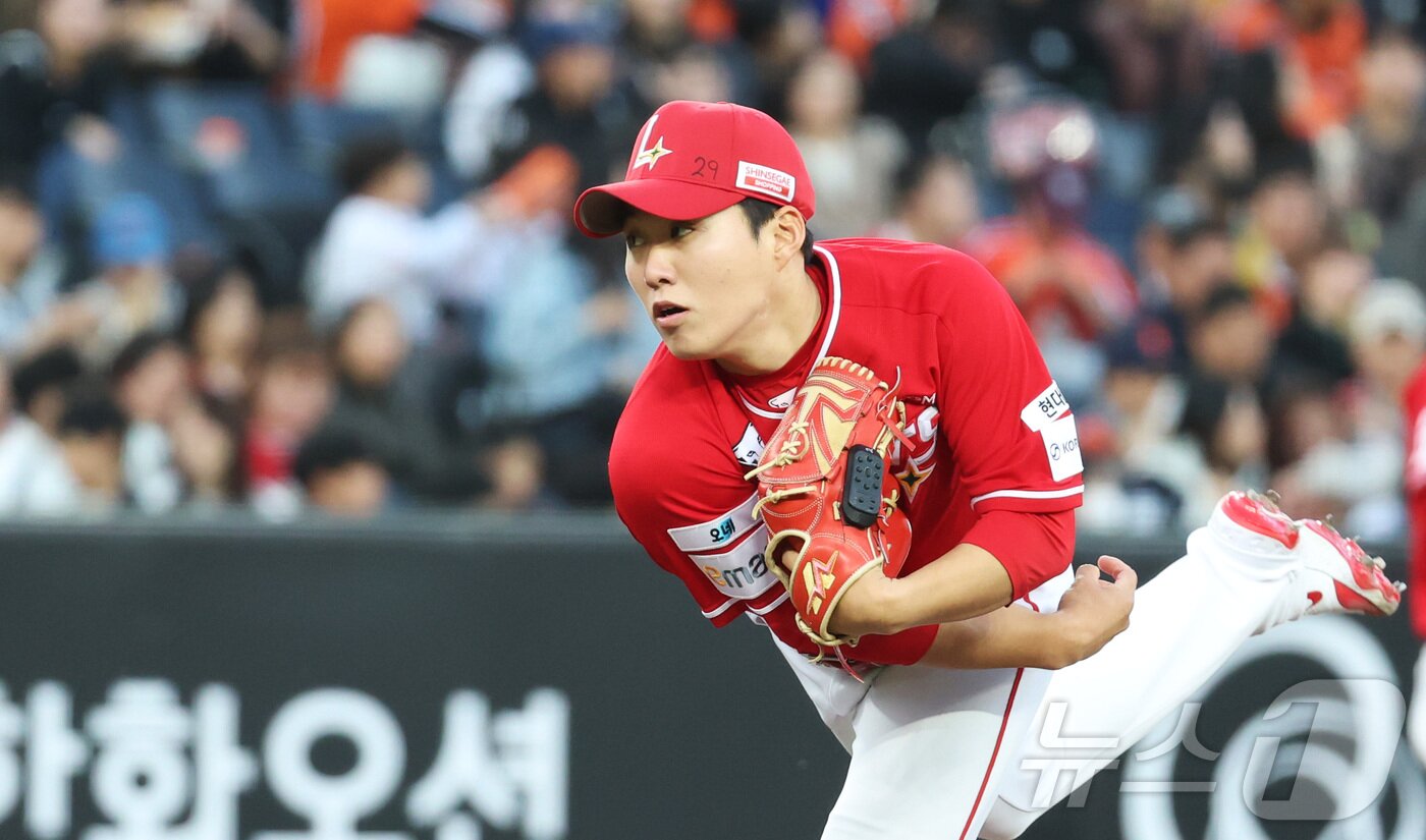 본문 이미지 - SSG 랜더스 최민준. ⓒ 뉴스1 김기남 기자