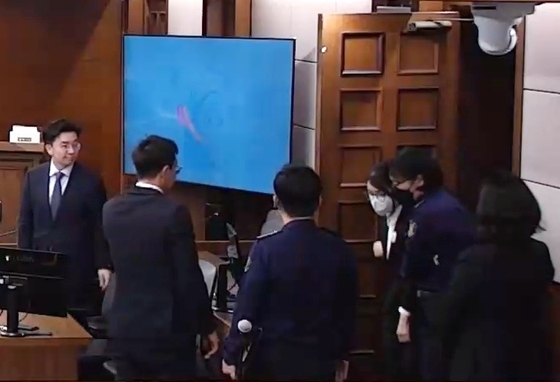 항소심 출석하는 김건희 여사