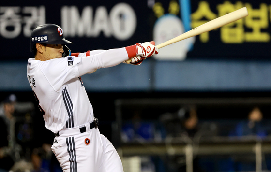 강승호의 시원한 안타