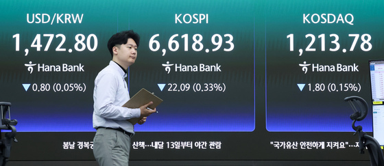 코스피·코스닥 하락 출발