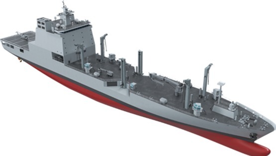 방사청, 군수지원함 2차 착공식 개최…'소양함' 후속함 건조