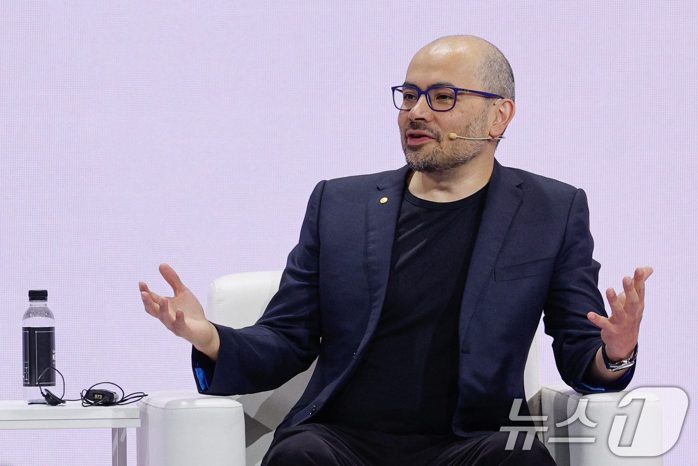 (서울=뉴스1) 안은나 기자 = 데미스 하사비스 구글 딥마인드 공동 창업자 및 CEO가 29일 서울 중구 웨스틴조선호텔에서 열린 구글 포 코리아 2026 행사에 참석해 '알파고 1 …