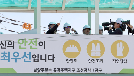 주택공급 현장점검 나선 김민석 총리