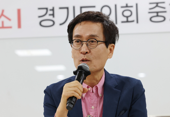 발언하는 함진규 국민의힘 경기지사 예비후보