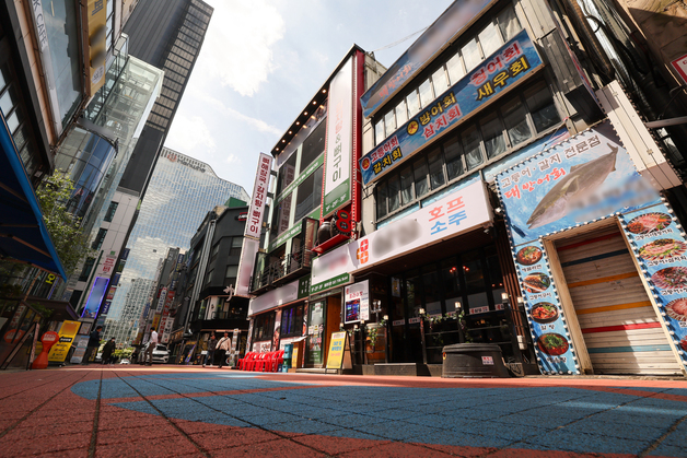 경기 위축에… 썰렁한 상권