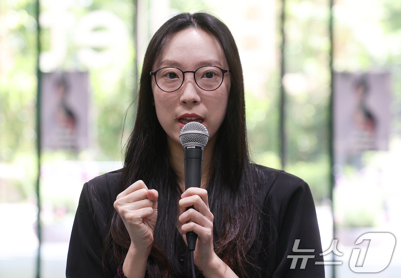 (서울=뉴스1) 조연우 인턴기자 = 강효형 안무가가 29일 서울 용산구 노들섬 서울시발레단 스튜디오에서 내달 초연을 앞둔 창작 발레 '대나무 숲에서'(In the Bamboo Fo …