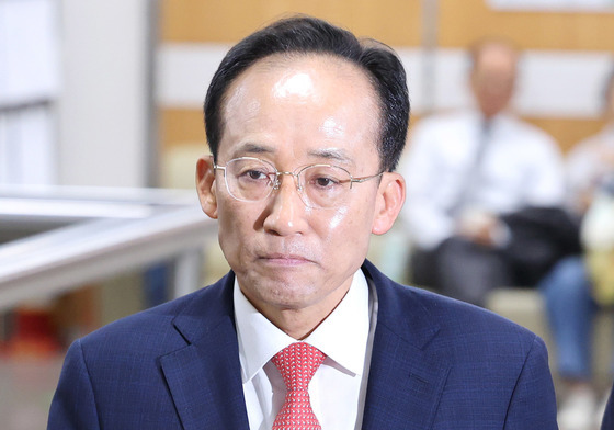 법원 도착한 추경호