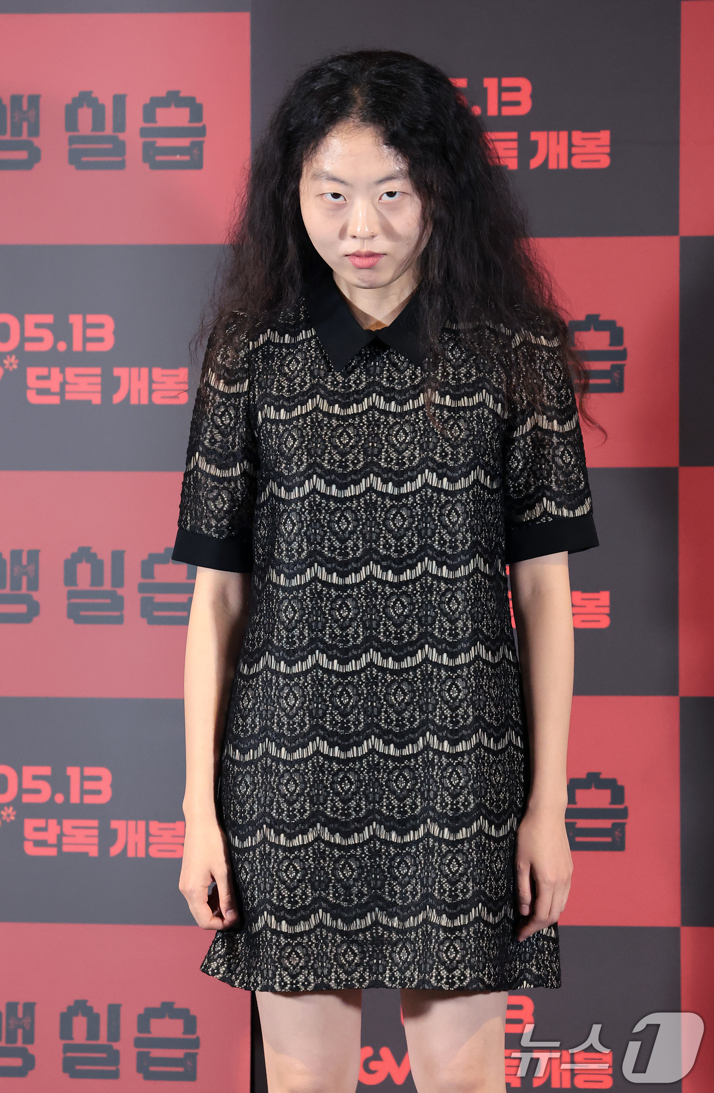 (서울=뉴스1) 권현진 기자 = 배우 이화원이 29일 서울 용산구 CGV용산아이파크몰에서 열린 영화 '교생실습'(감독 김민하) 언론시사회에 참석해 포즈를 취하고 있다.'교생실습'은 …