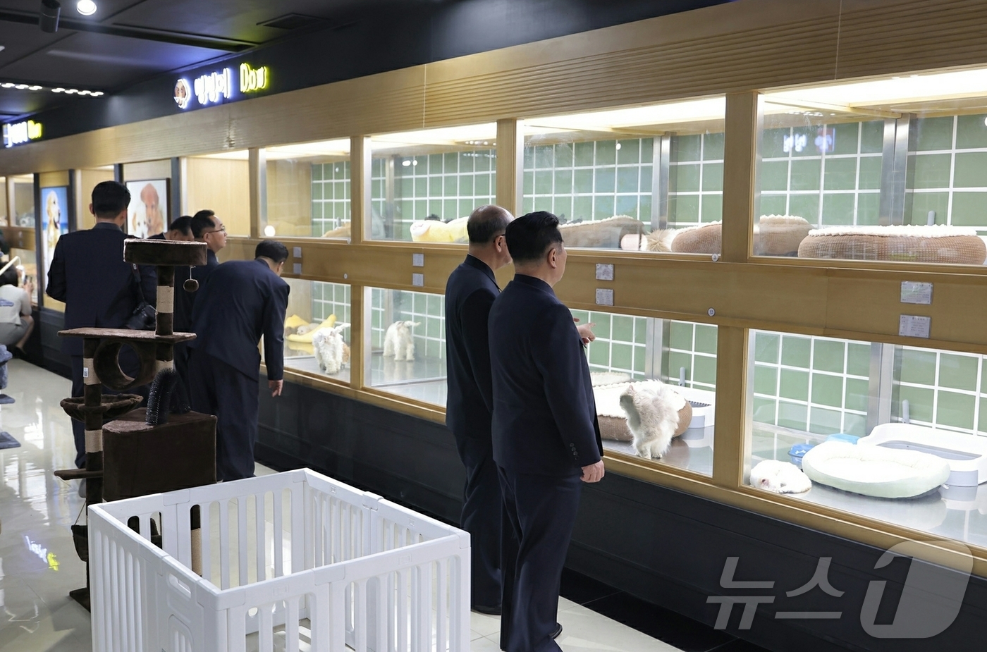 (평양 노동신문=뉴스1) = 북한 노동당 기관지 노동신문은 3일 1면에서 "경애하는 김정은 동지께서 개업을 앞둔 화성지구 4단계 구역의 여러 봉사시설을 둘러보시면서 운영준비정형을 …