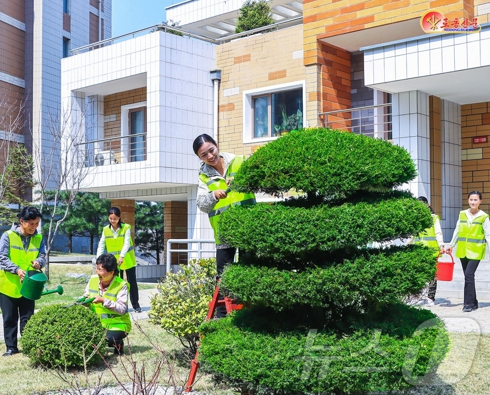 (평양 노동신문=뉴스1) = 북한 노동당 기관지 노동신문은 3일 1면에서 "인민반을 알뜰히 꾸리기 위한 사업에 한사람 같이 떨쳐나섰다"며 중구역 경루동을 조명했다.[국내에서만 사용 …
