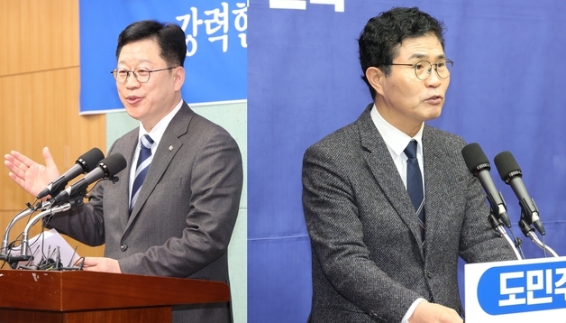 與 전북지사 경선…안호영 '정책연대' vs 이원택 '조직력'