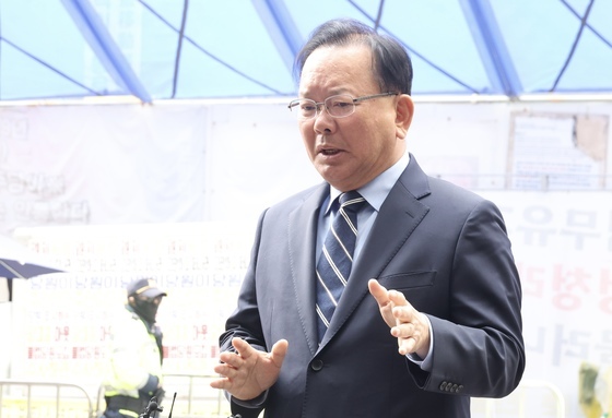 김부겸, 후보 면접장서 "대한민국·대구시·대구시민 만세"