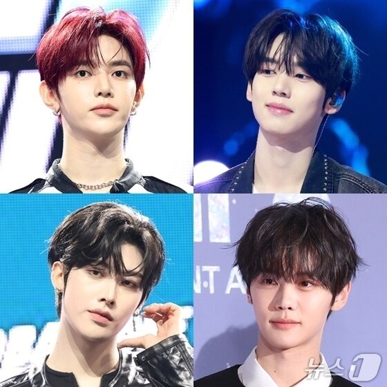 본문 이미지 - (왼쪽 위부터 시계방향으로) 장하오, 한유진, 김규빈, 리키/뉴스1 DB