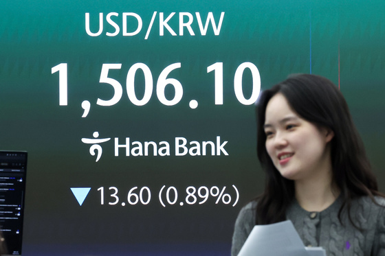 돌아온 외국인…달러·원 14.5원 내린 1505원(종합)