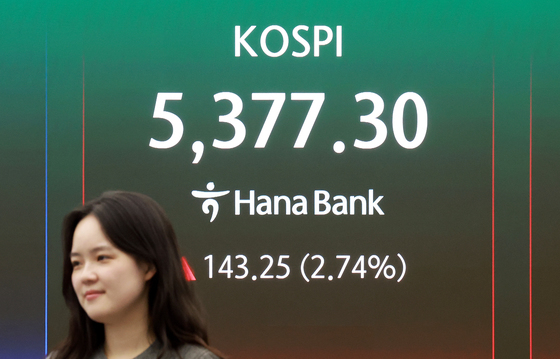 코스피 5370대 회복하며 장마감