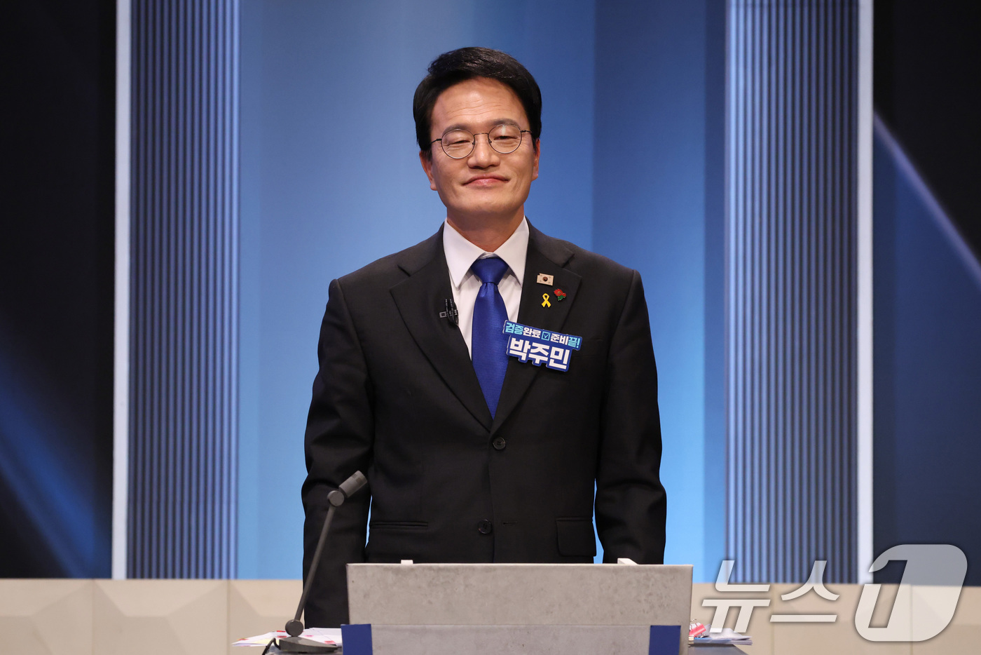 (서울=뉴스1) 국회사진기자단 = 박주민 더불어민주당 서울시장 예비후보가 3일 서울 여의도 KBS 스튜디오에서 열린 더불어민주당 서울시장 본경선 후보자 2차 합동토론회에서 토론을 …