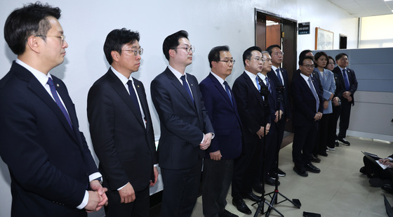 박상용 관련 기자회견하는 與 국조특위 위원들