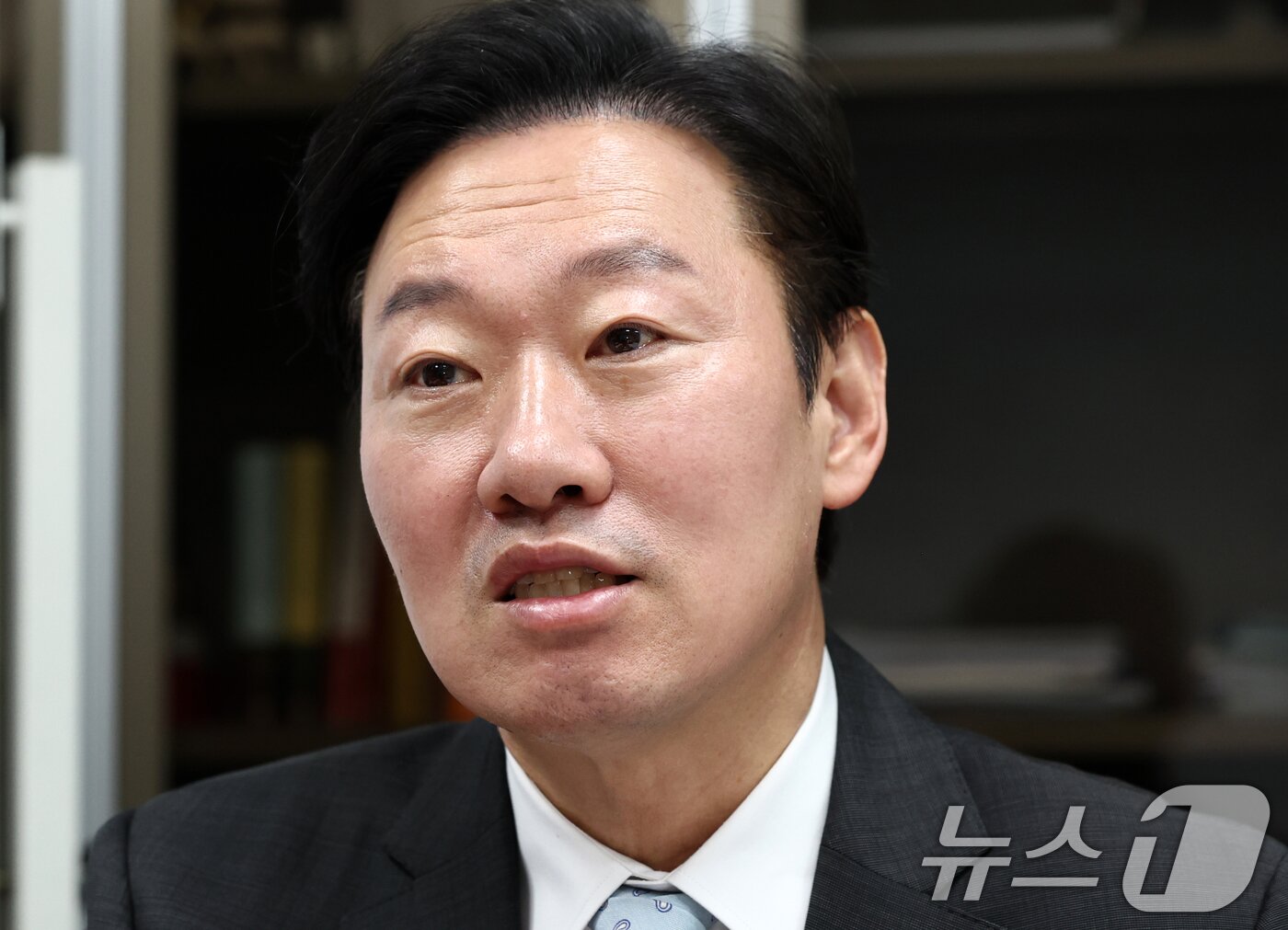 본문 이미지 - 국민의힘 서울시장 경선 후보인 박수민 의원이 3일 서울 여의도 국회 의원회관에서 뉴스1과 인터뷰하고 있다. ⓒ 뉴스1 최지환 기자