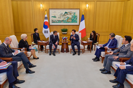 한·프랑스 정상, 소인수회담