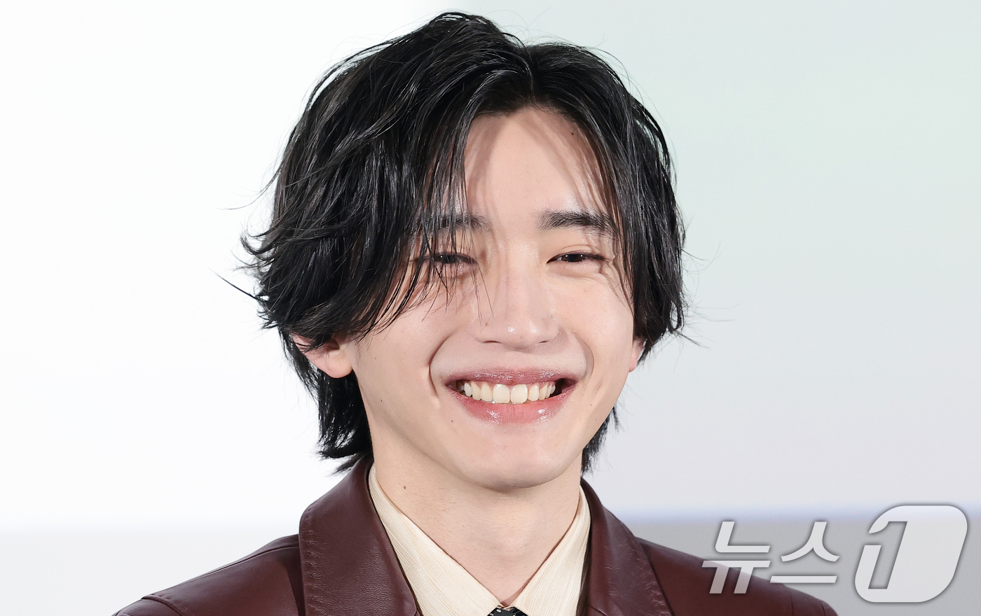 (서울=뉴스1) 권현진 기자 = 일본 배우 미치에다 슌스케(道枝駿佑)가 3일 서울 용산구 CGV용산아이파크몰에서 열린 영화 ‘네가 마지막으로 남긴 노래’ 기자 간담회에서 미소를 짓 …