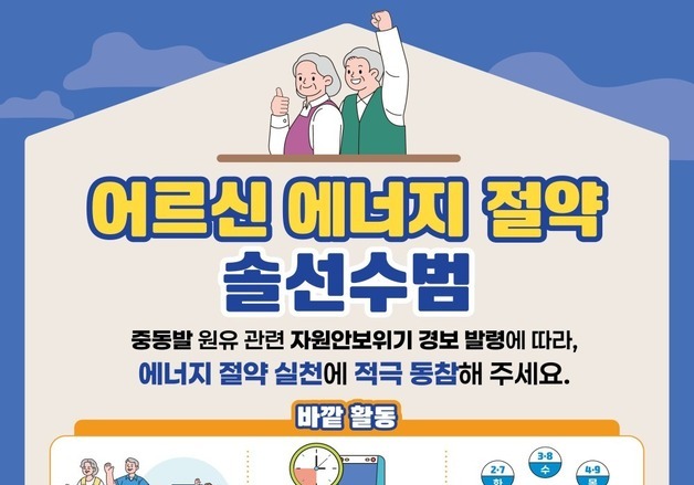 "휴대전화는 낮에 충전"…복지부, 어르신 에너지 절약 캠페인