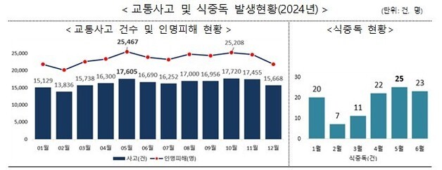 5월 교통사고·식중독 증가…행안부, 나들이 안전수칙 당부
