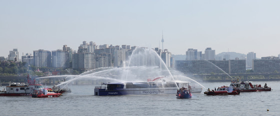 한강 복합사고 대비 대응 훈련 현장