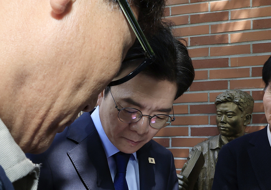 사인 해주는 정원오 후보