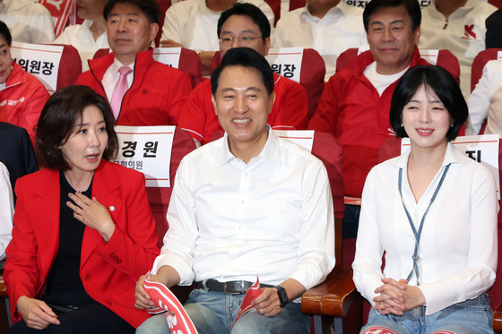 함께 자리한 나경원·오세훈·배현진