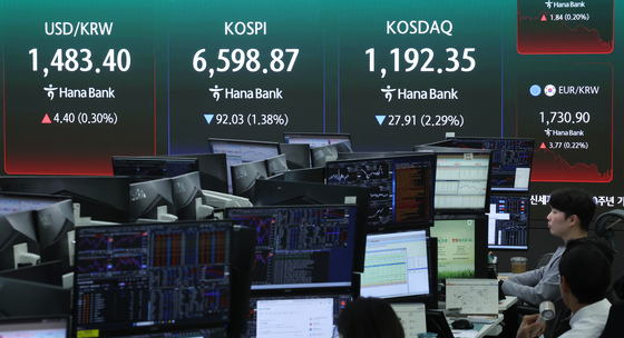 코스피 장중 사상 최고치...종가는 하락 마감