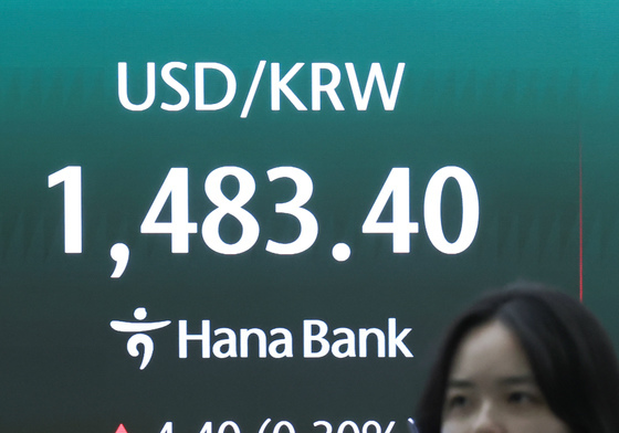 달러·원 환율 1483.3원 기록