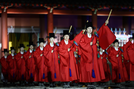 종묘 정전서 선보이는 종묘제례악 야간 공연