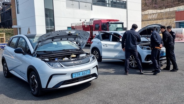 BYD코리아, 인천 소방관 대상 '전기차 사고 대응' 교육 실시