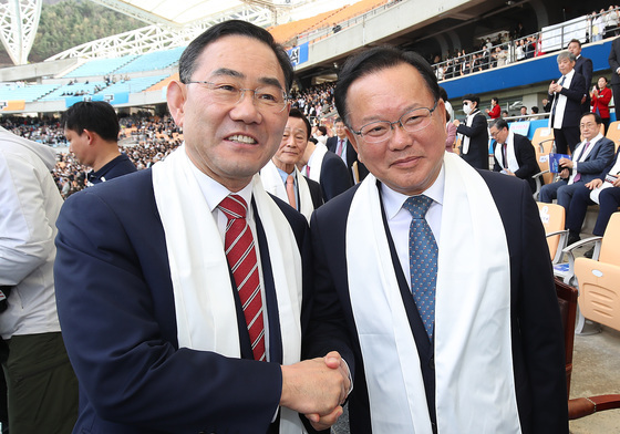 주호영 "홍준표, 김부겸 지지? 전혀 도움 안 돼"