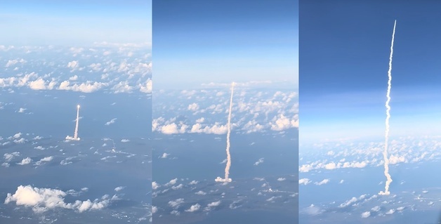 "기내 창문으로 아르테미스 2호 직관"…항공기 승객 '역사적 한컷' 감격