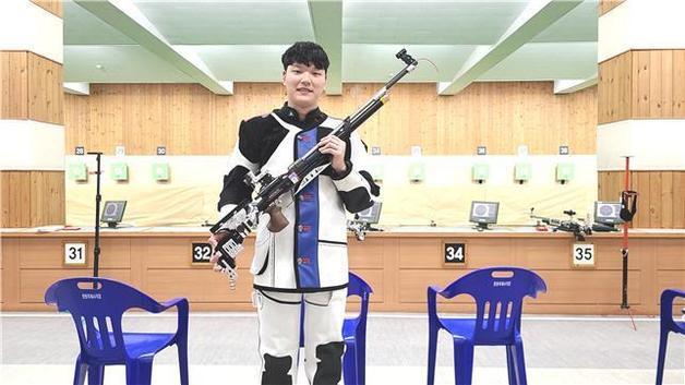 사격 신민기, AG 선발전서 남자 10m 공기소총 한국신기록 수립