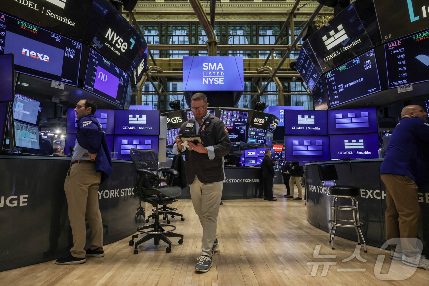 본문 이미지 - 미증시 트레이더. ⓒ 로이터=뉴스1