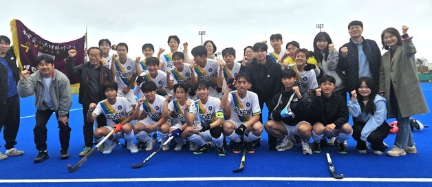제천고 하키팀, 45년 만에 춘계대회 우승 "현재 최고의 경기력"
